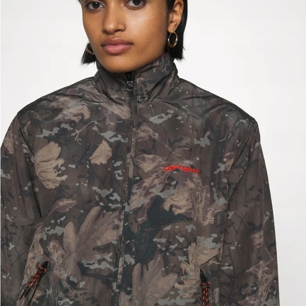 Carhartt WIP Women's Camouflage Keystone Reversible Bomber Jacket Sz S Small - Picture 3 of 12